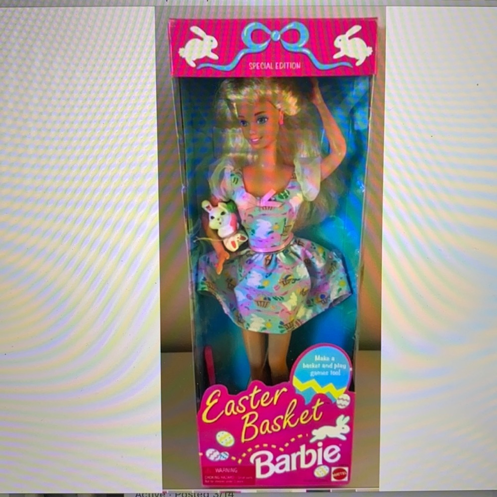 New  Barbie Easter Basket Special Edition 1995